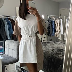 Printed Asymmetrical Dress